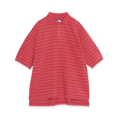 The North Face Purple Label Garment Dyed Jacquard Field Polo "Red"