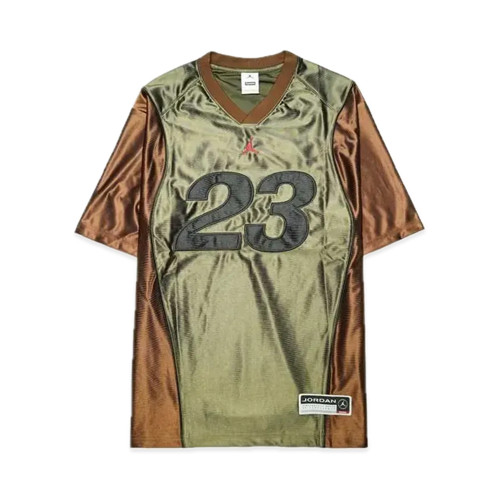 Supreme x Jordan Warm Up Jersey "Brown"