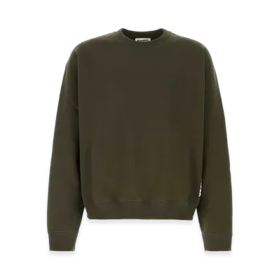 Jil Sander Cotton Sweatshirt "Olive Green"