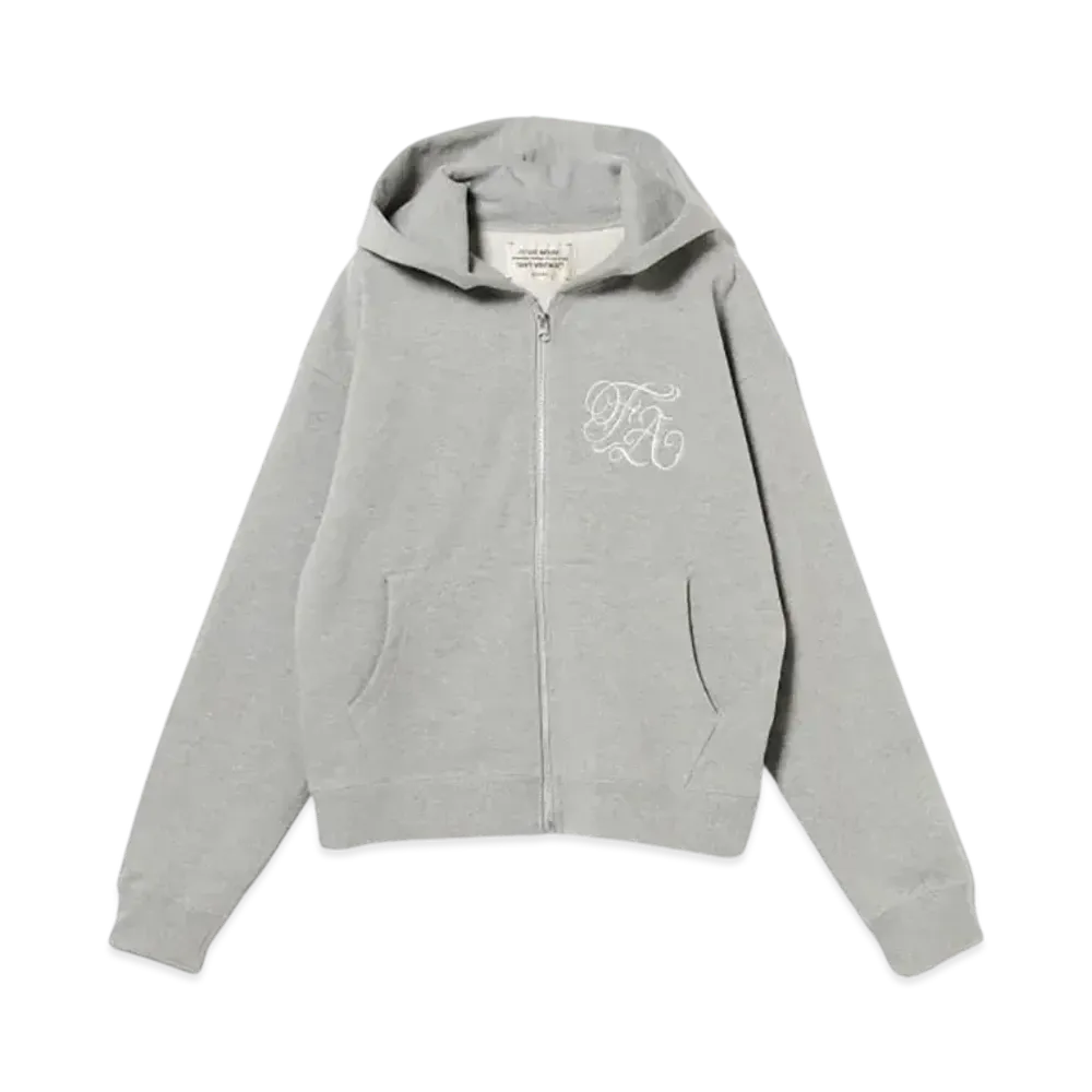 BEAMS FUTURE ARCHIVE Emblem Zip Hoodie "Gray"