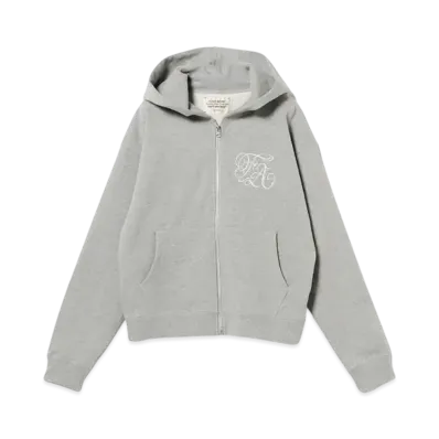 BEAMS FUTURE ARCHIVE Emblem Zip Hoodie "Gray"