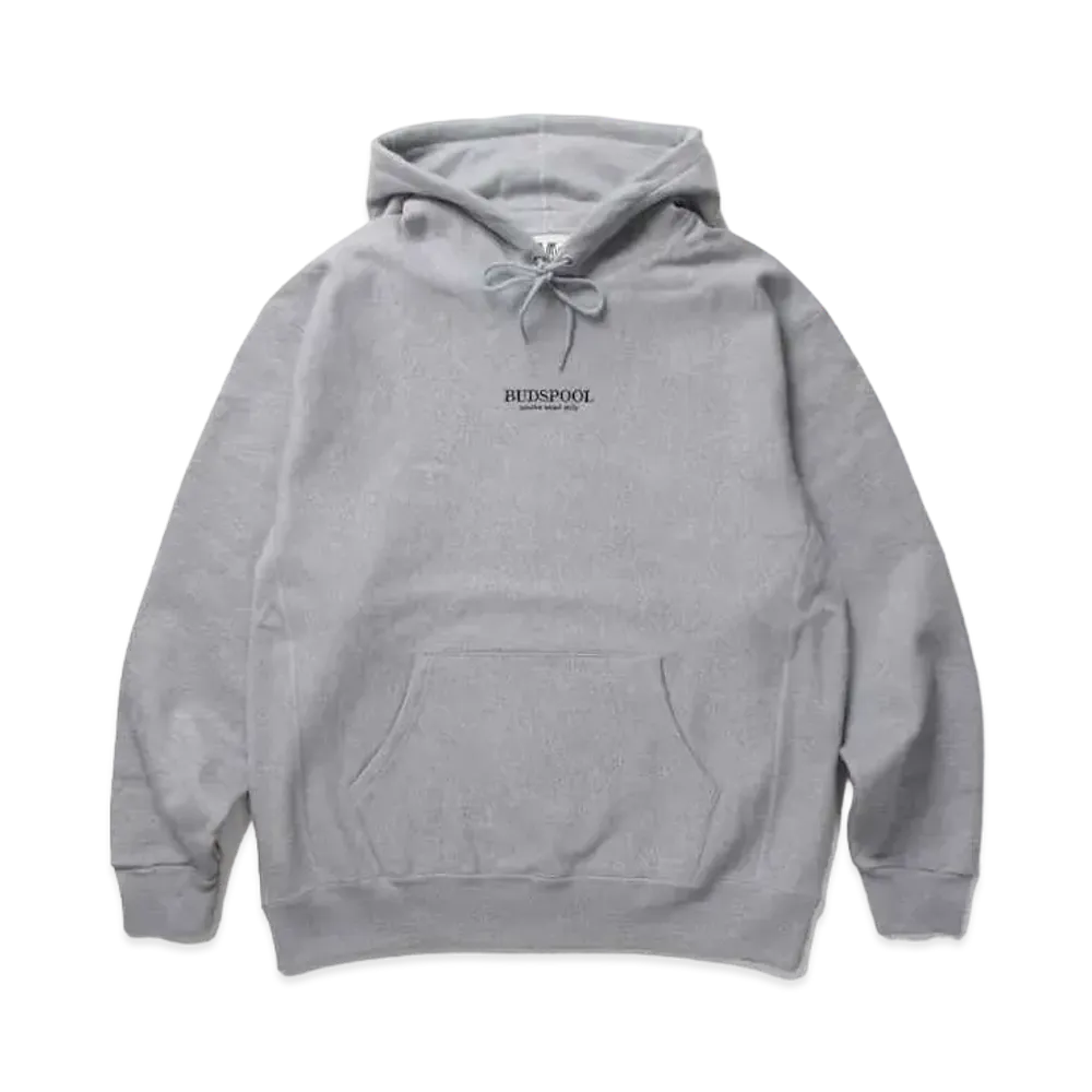 APHRODITEGANG SMOKE WEED ONLY HEAVY WEIGHT HOODED SWEAT SHIRT "Grey"