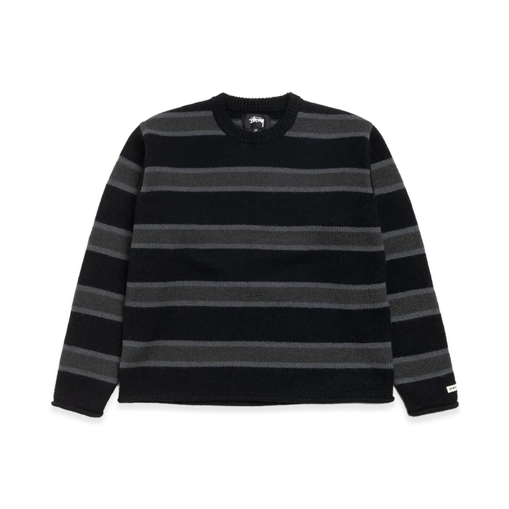 Stussy Striped Wool Sweater "Black"