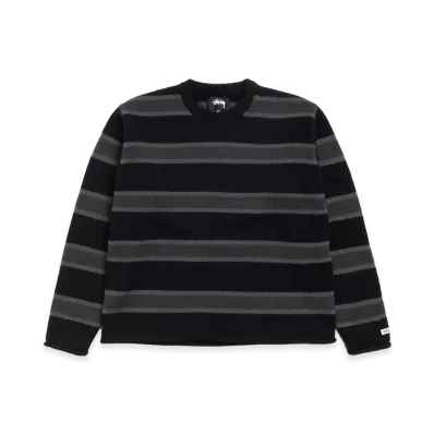 Stussy Striped Wool Sweater "Black"