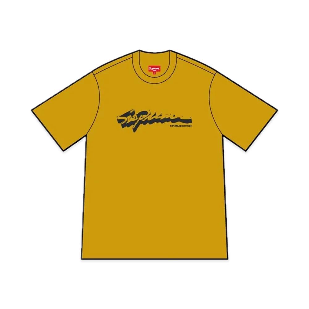 Supreme Shadow Script S/S Top "Dusty Yellow"