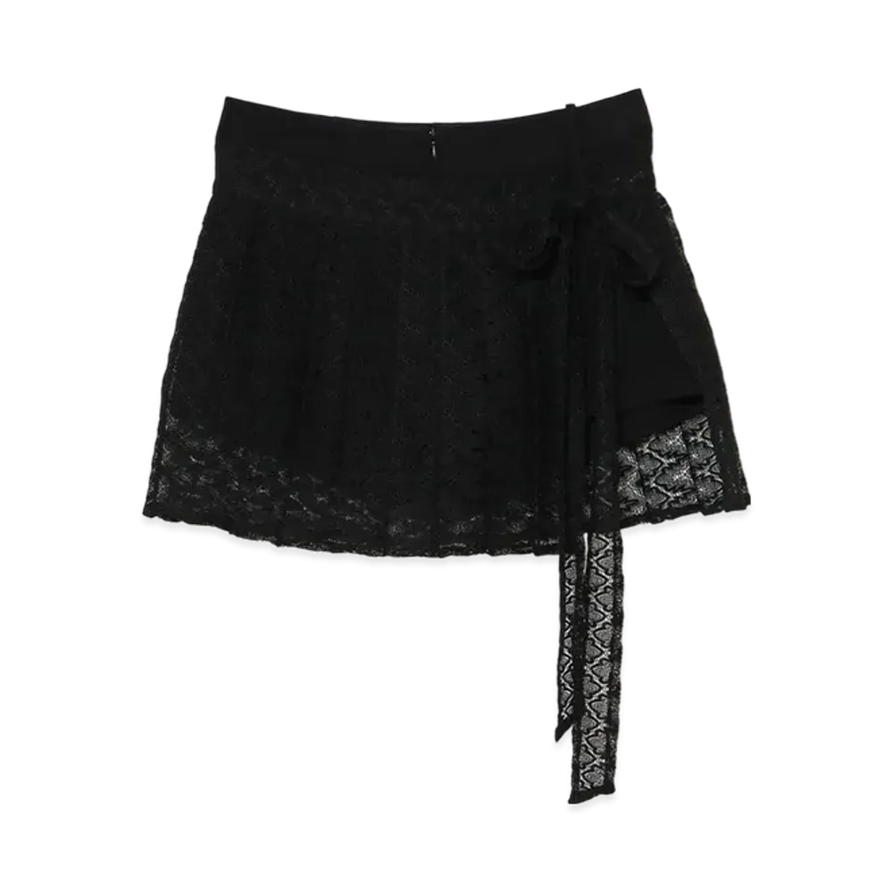 THEREDTHREAD G Tech Pleats Skirt Set "Black"