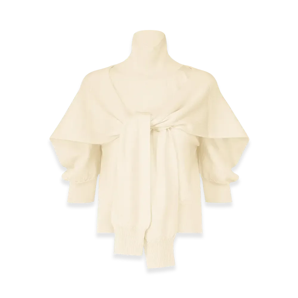 ISSEY MIYAKE Four-Sleeved (Wool) "OffWhite"