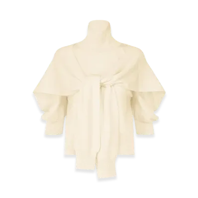 ISSEY MIYAKE Four-Sleeved (Wool) "OffWhite"