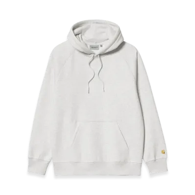 Carhartt WIP Hooded Chase Sweat "Ash Heather/Gold"
