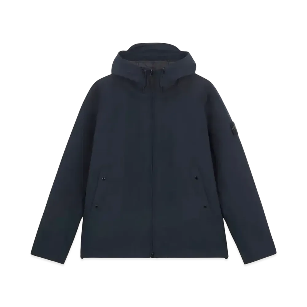 Stone Island 4100047 Soft Shell-R_E.Dye Technology Recycled Polyester Primaloft Insulation "Navy Blue"