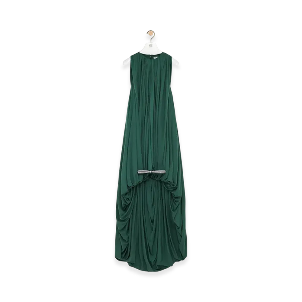 LOEWE Draped Dress "Green"