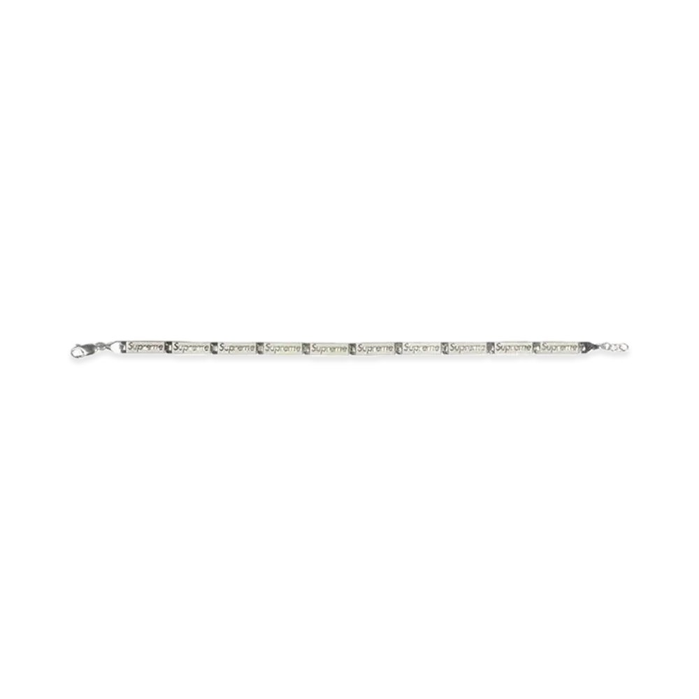 Supreme x Jacob & Co Logo Link Bracelet "Sterling Silver"