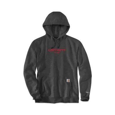 Carhartt Force Relaxed Fit Lightweight Logo Graphic Sweat Hoodie "Carbon Heather"