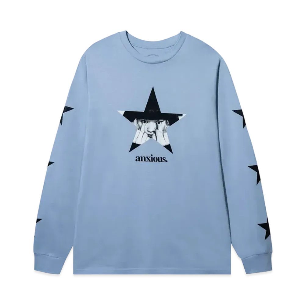 ANTI SOCIAL SOCIAL CLUB Major #1 Tear Into Silence Anxiety Star Long Sleeve "Powder"