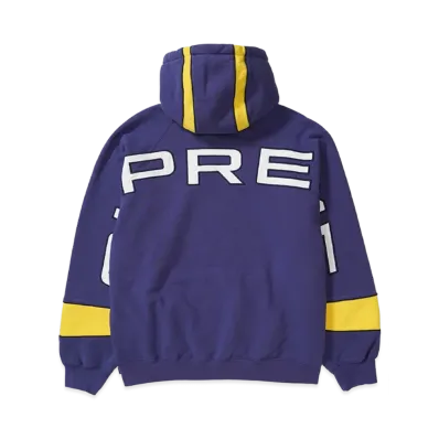 Supreme Paneled Hooded Sweatshirt "Washed Navy"