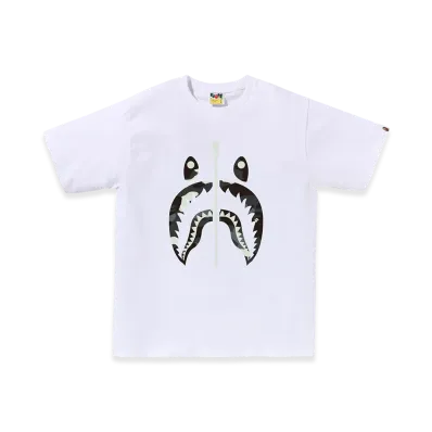 A BATHING APE Shark Tee Mens "White"