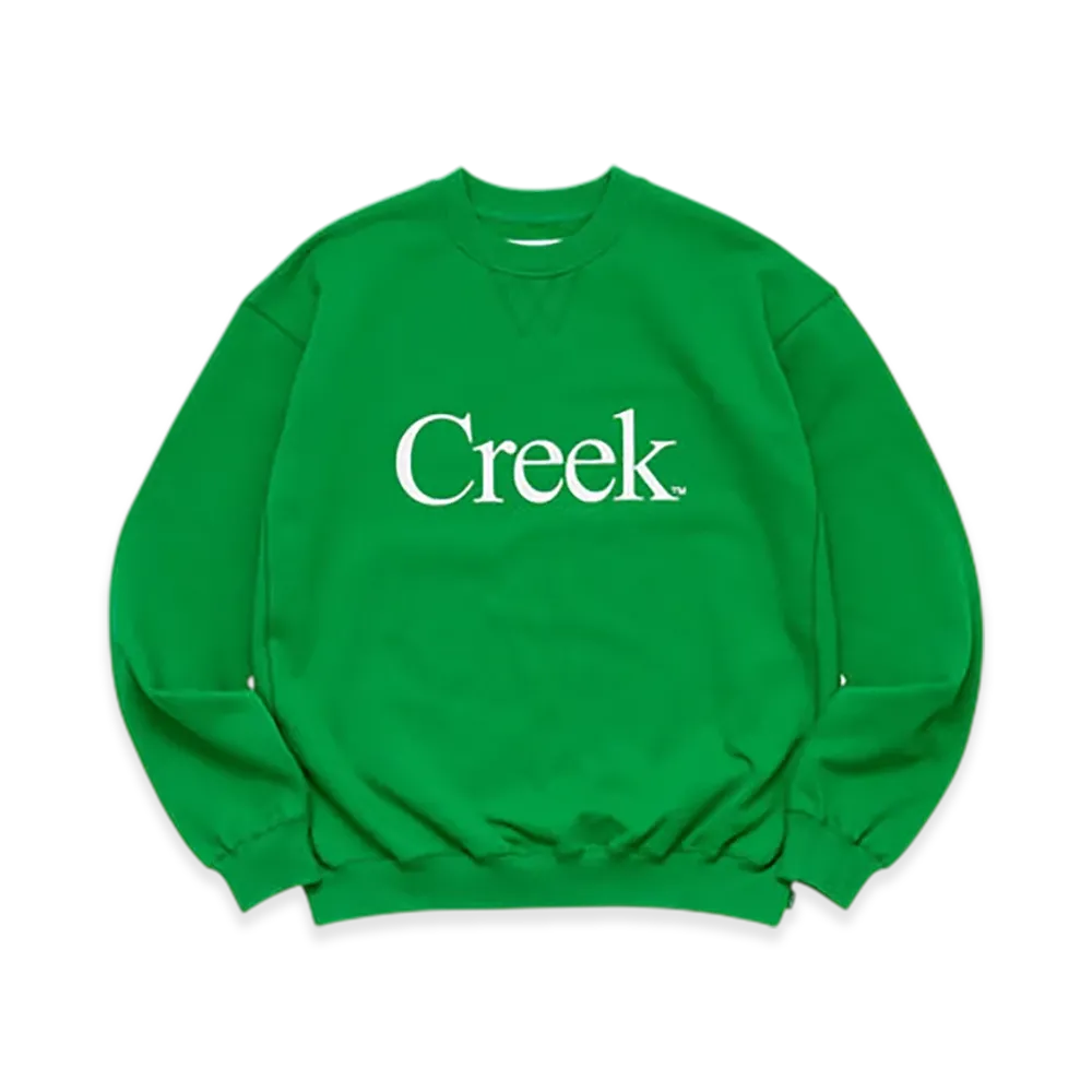 Creek Angler's Device x WHIMSY Logo Crewneck "Kelly Green"
