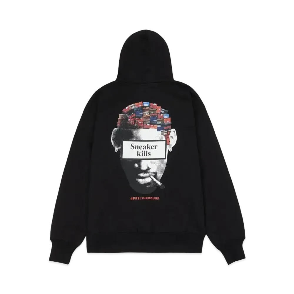 SNKRDUNK collaboration with #FR2 Pot-man Hoodie "Black"