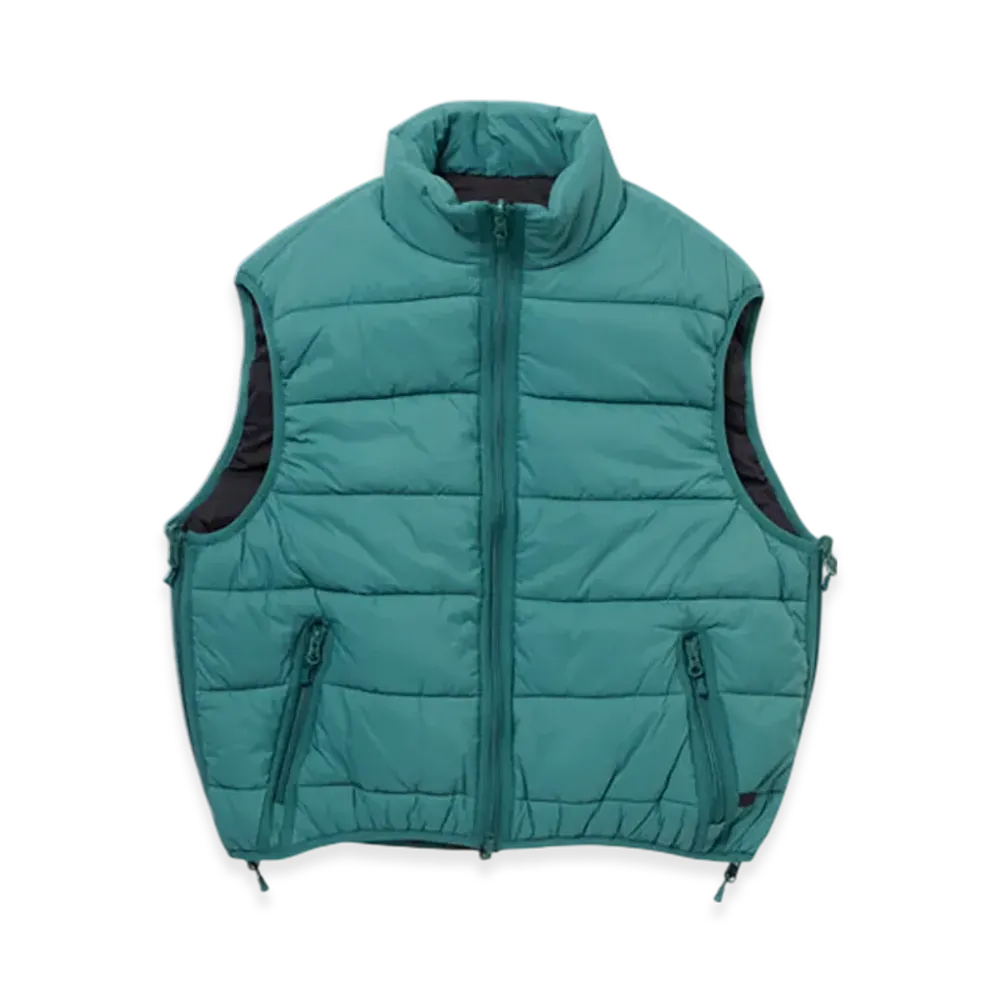 DAIWA PIER39 W'S Tech Reversible Climbers Puff Vest "Emerald Green x Black"