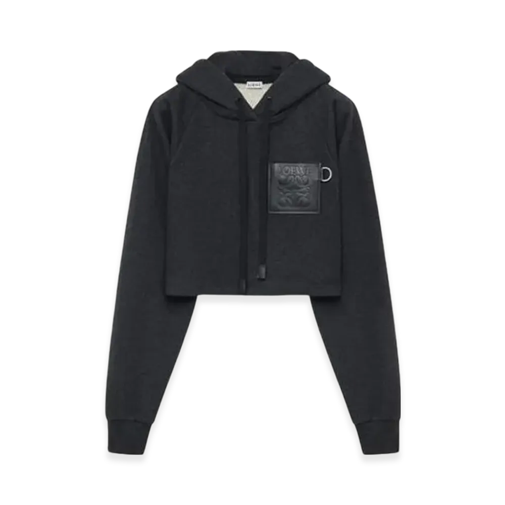 LOEWE Women's Cropped In Cotton "Charcoal"