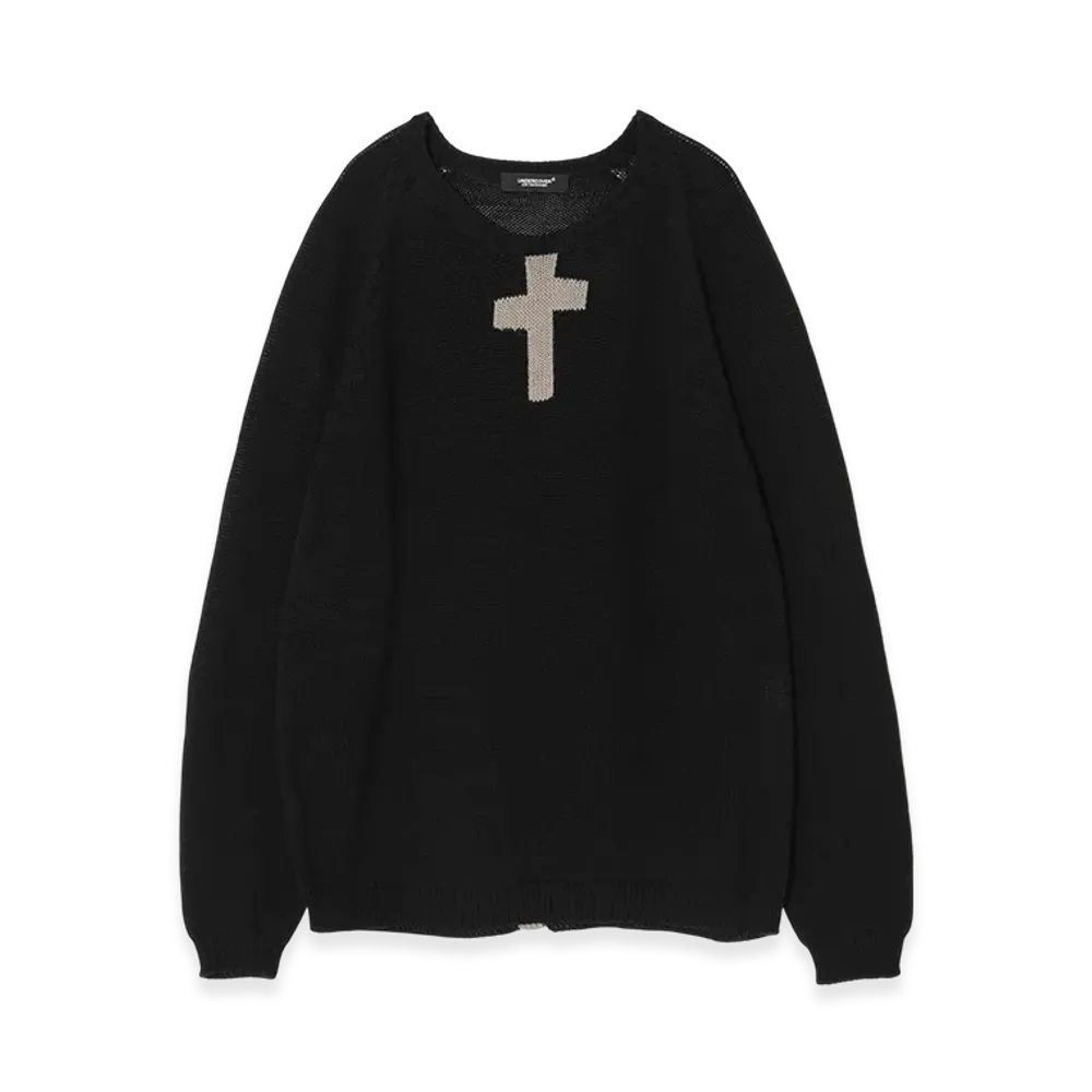 UNDERCOVER Cotton Knit Pullover "Black"