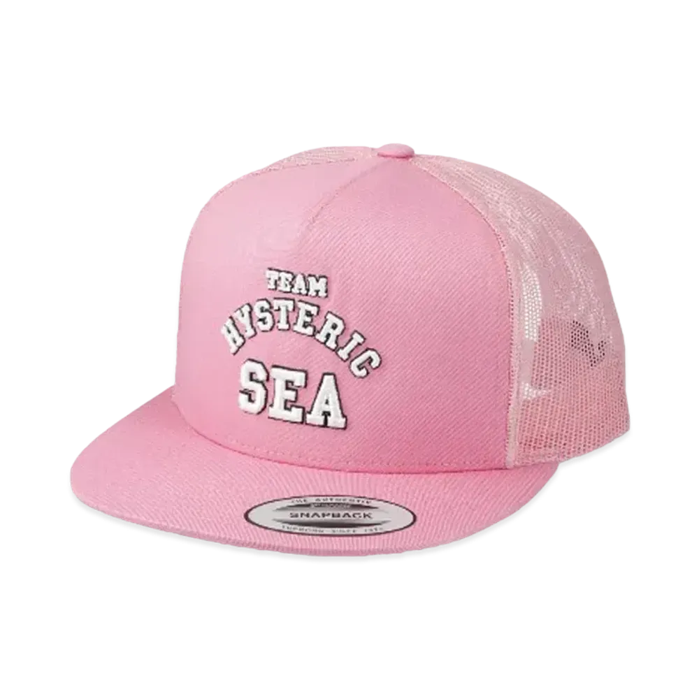 WIND AND SEA x HYSTERIC GLAMOUR Mesh Cap "Pink"