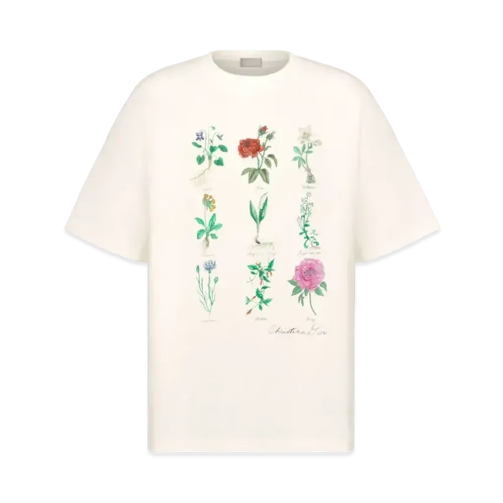 Dior T-Shirt Slub Cotton Jersey "White"