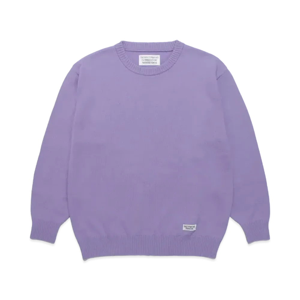 WACKO MARIA CLASSIC KNIT SWEATER "Purple"