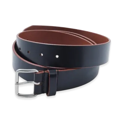 SEDAN ALL-PURPOSE Wide Leather Belt "Black"
