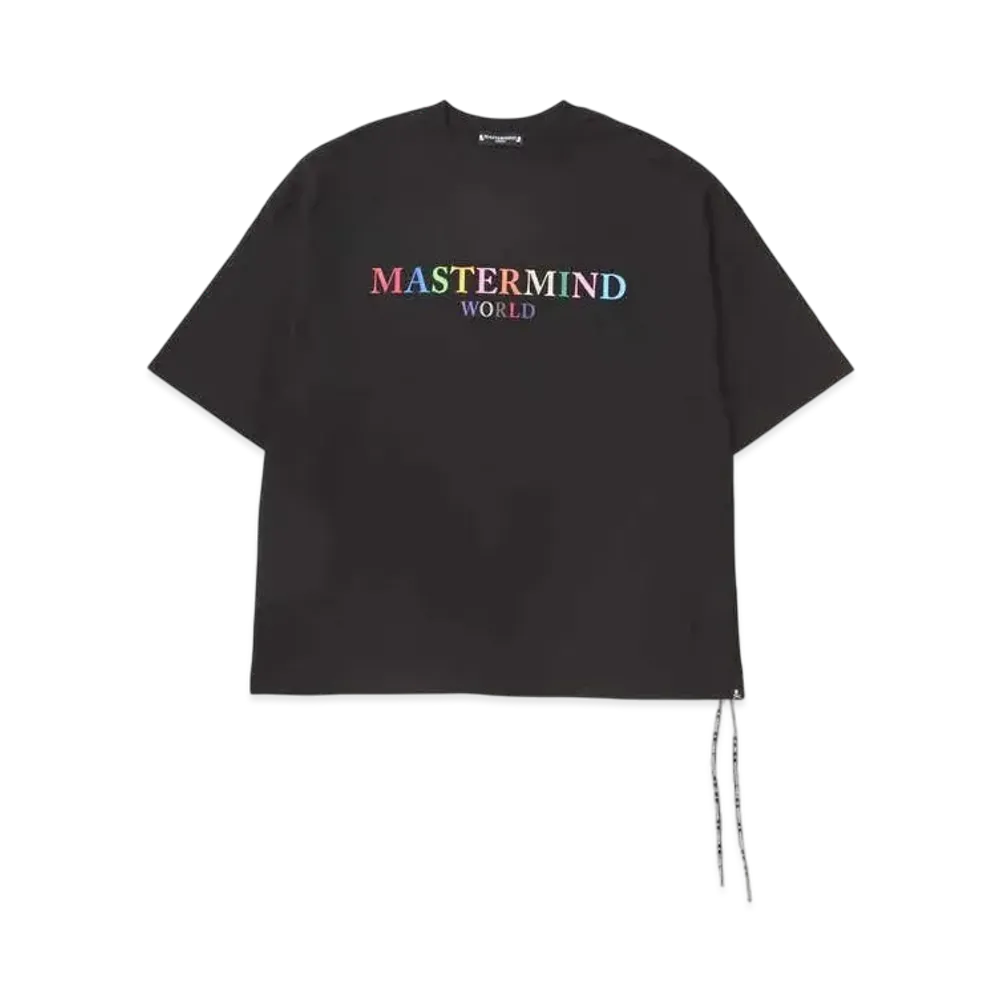 mastermind WORLD Boxy Colored Logo Tee "Black"