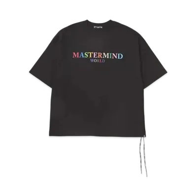 mastermind WORLD Boxy Colored Logo Tee "Black"
