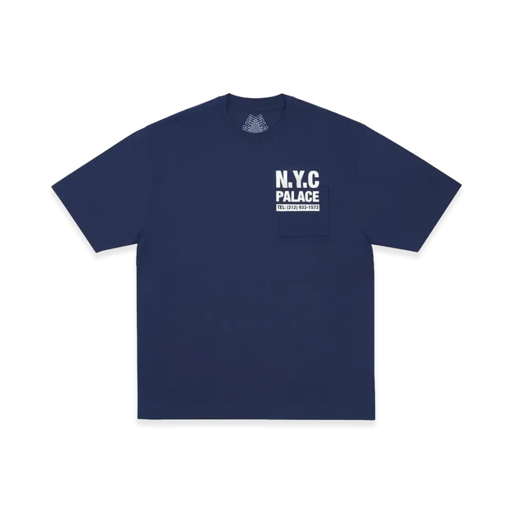 PALACE Shop Numbers T-Shirt "Navy"