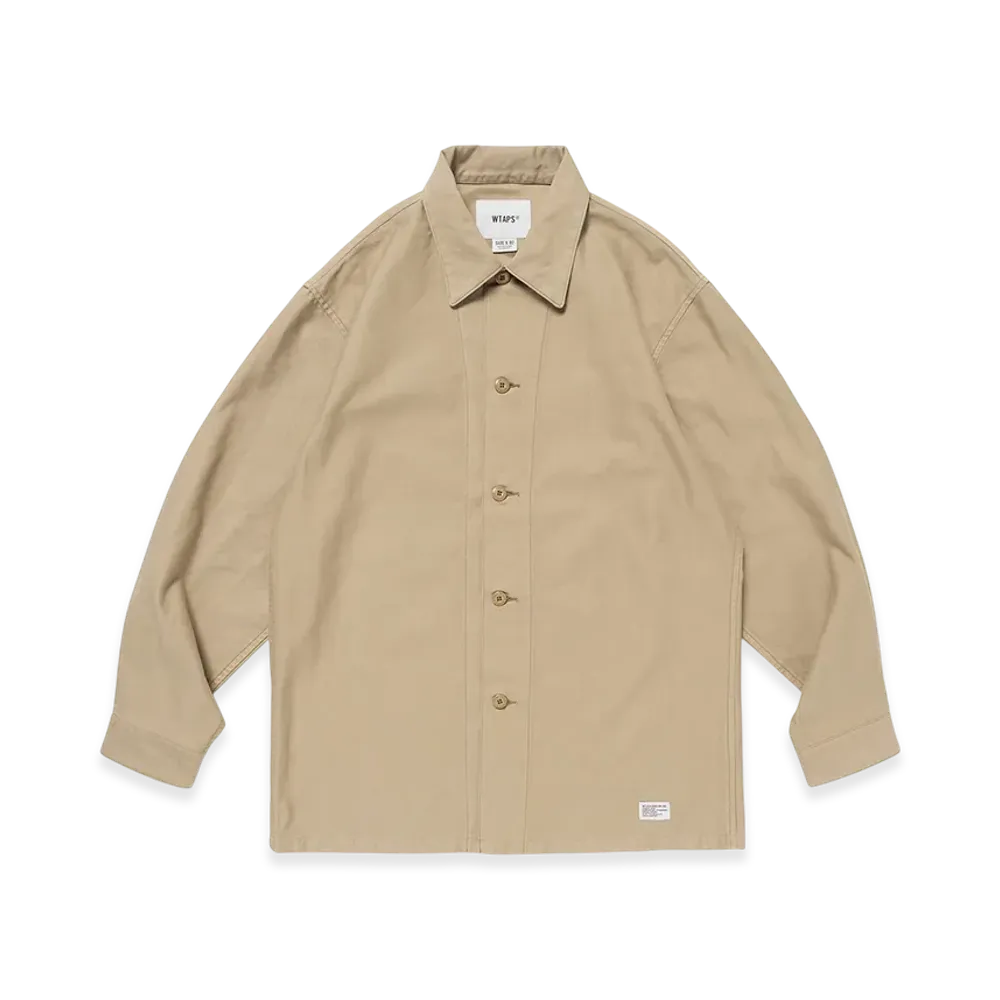 WTAPS CBW 02 / LS / Cotton. Backsatin "Beige"