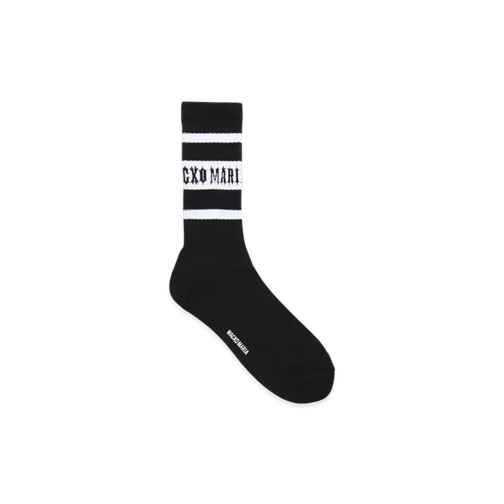 WACKO MARIA Sports Socks "Black/White"