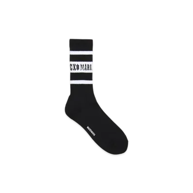WACKO MARIA Sports Socks "Black/White"
