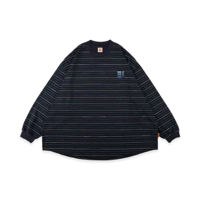 SEE SEE x eye_C x Reebok x URBAN RESEARCH Super Big Border LS Tee "Navy"