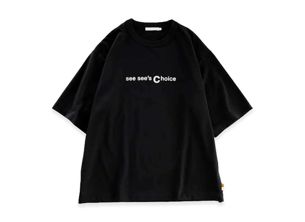 SEE SEE see see's choice Logo Tee "Black/White"