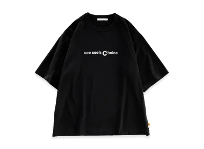 SEE SEE see see's choice Logo Tee "Black/White"