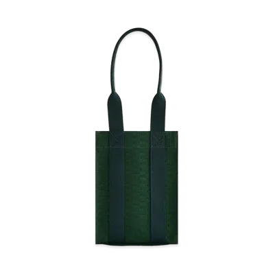 Kith Monogram Canvas Wine Tote Bag "Conifer"