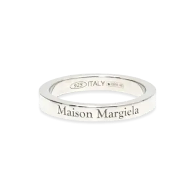 Maison Margiela Logo Ring "Shiny Palladium"