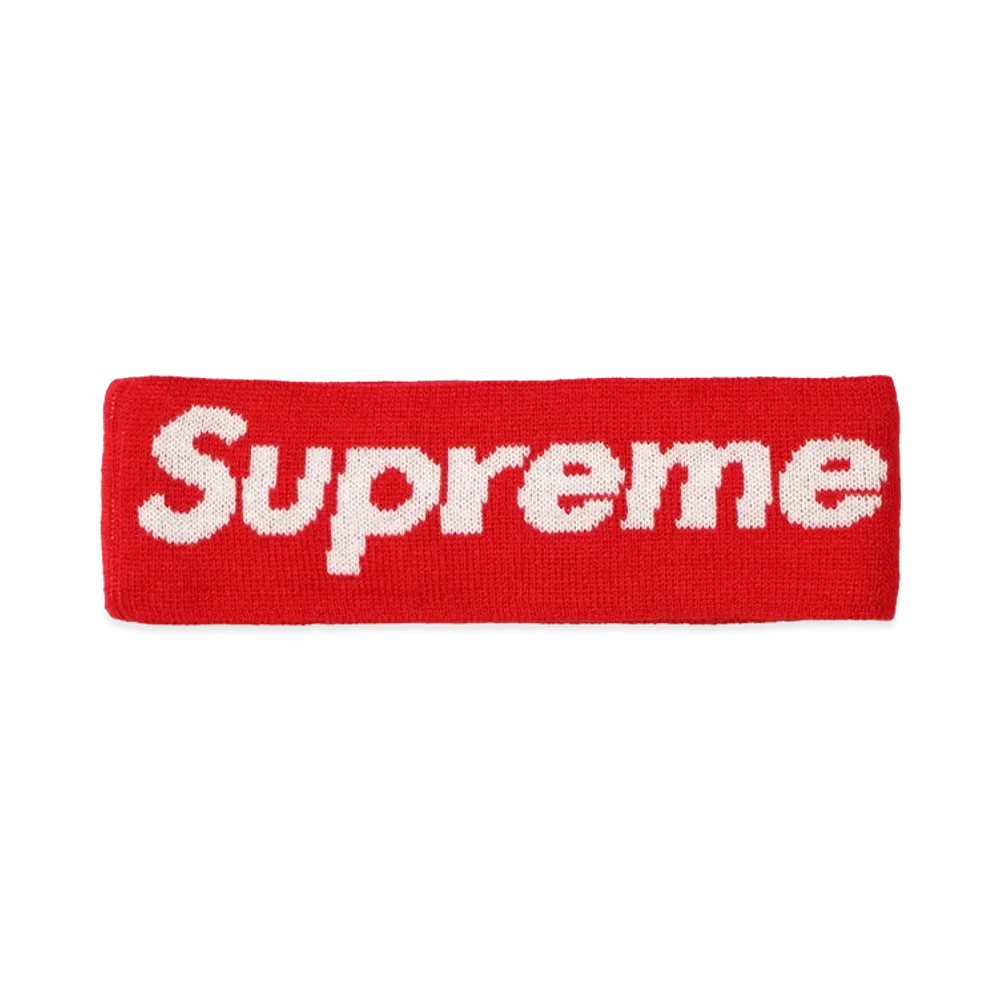 Supreme x New Era Big Logo Headband "Red"