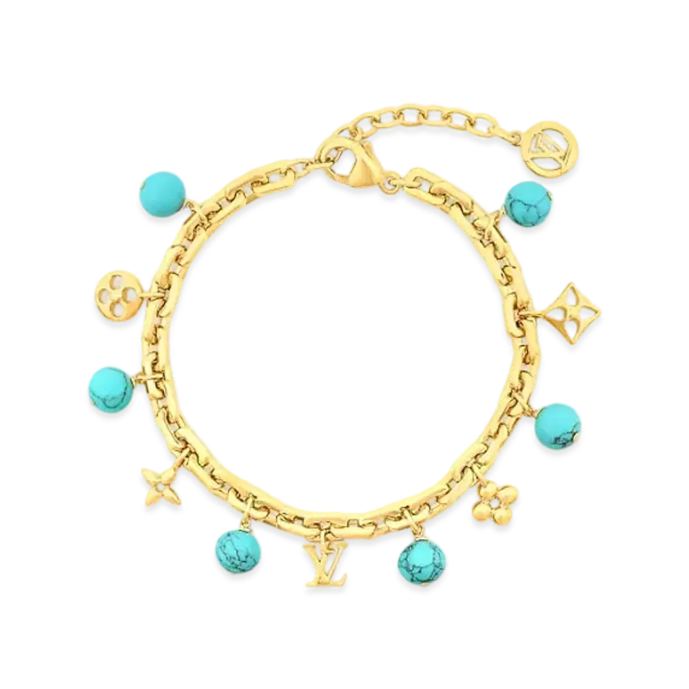 Louis Vuitton My LV Pearl Bracelet Monogram Flower "Turquoise"