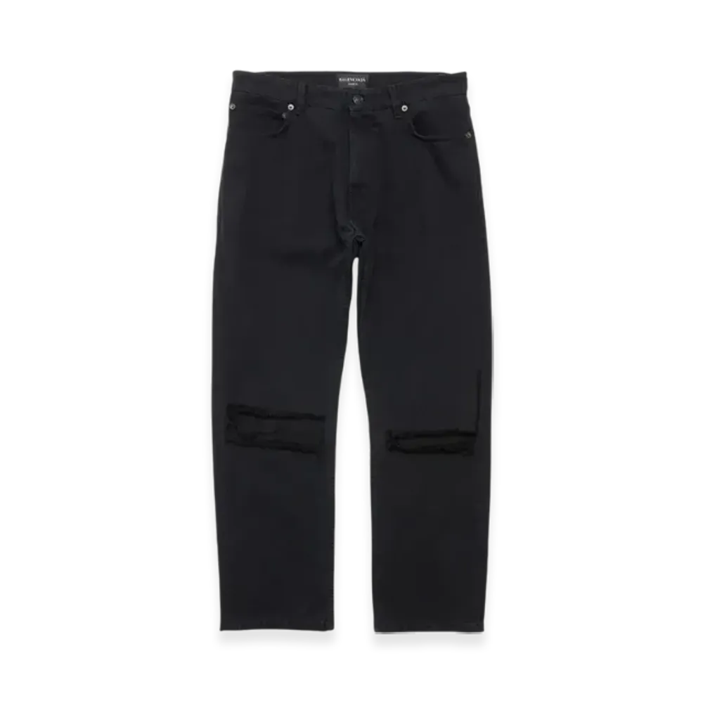 BALENCIAGA Loose Fit Buckle Pants "Black"
