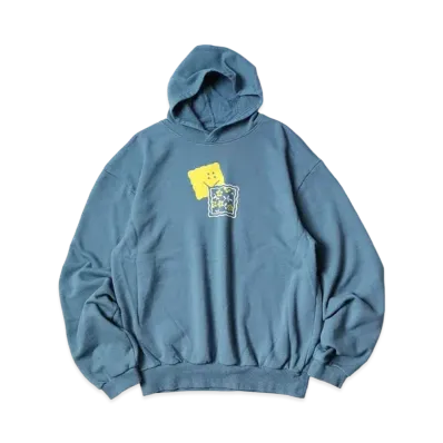 KAPITAL 30 Fleece Hood Sweat "Blue Grey"