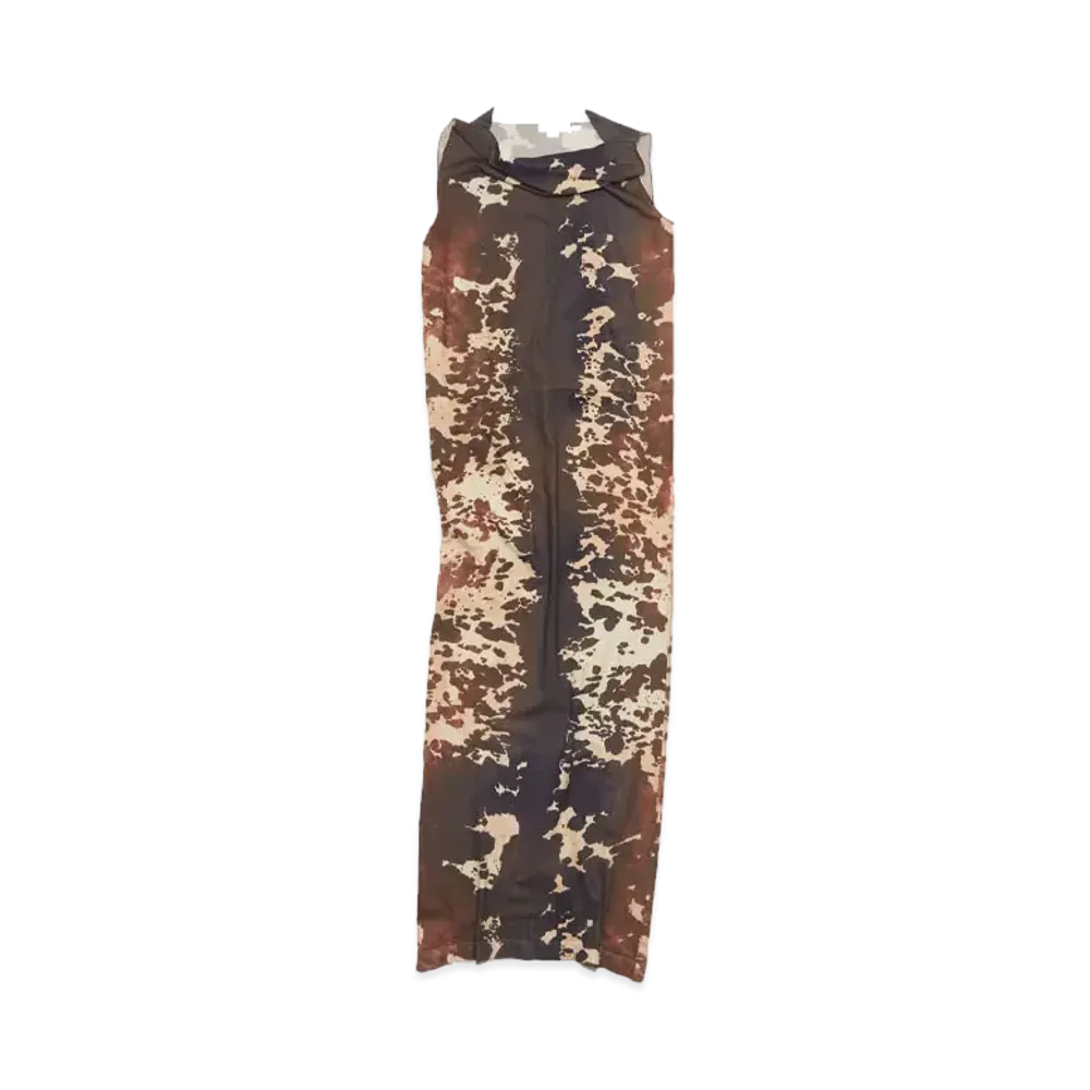 Acne Studios Printed Seamless Dress "Almond Brown"