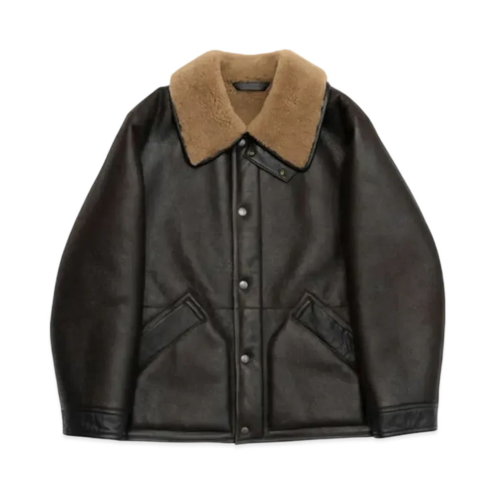 Graphpaper Shearing Coat "Espresso"