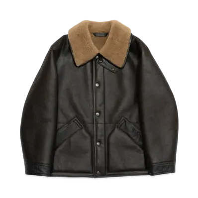 Graphpaper Shearing Coat "Espresso"