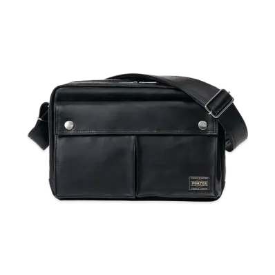 PORTER FREE STYLE Sling Bag W Zip "Black"