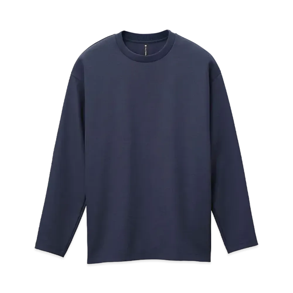 DESCENTE ALLTERRAIN I/O Stretch Twill L/S T-Shirts "Dark Navy"