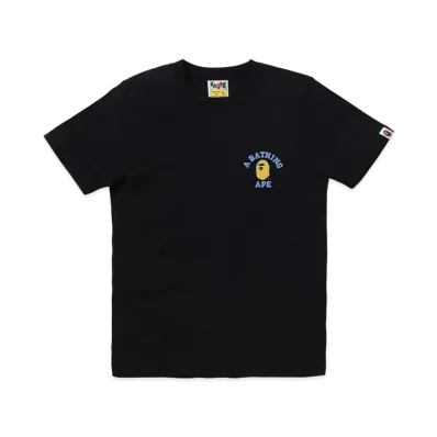 A BATHING APE College One Point Tee "Black"